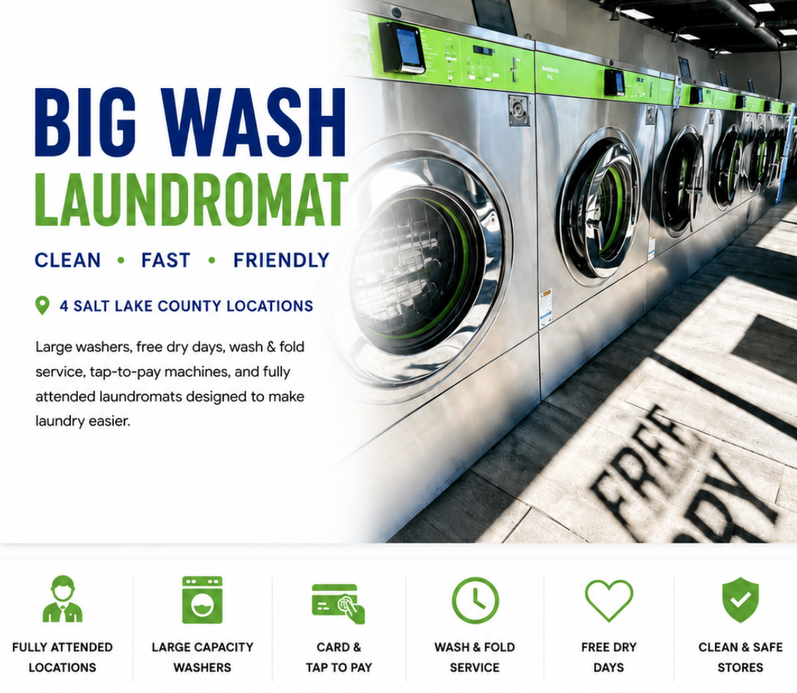 Big Wash Laundromat West Valley work photo