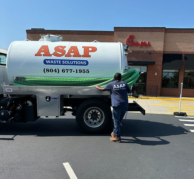 ASAP GREASE TRAPPERS work photo