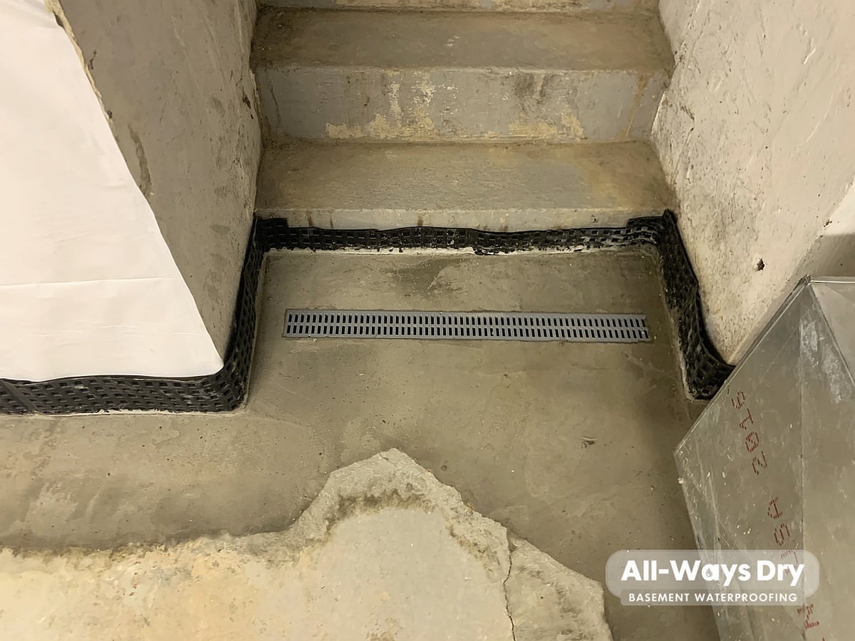 All-Ways Dry Basement Waterproofing work photo