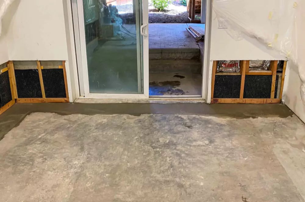Wet Basement Services work photo