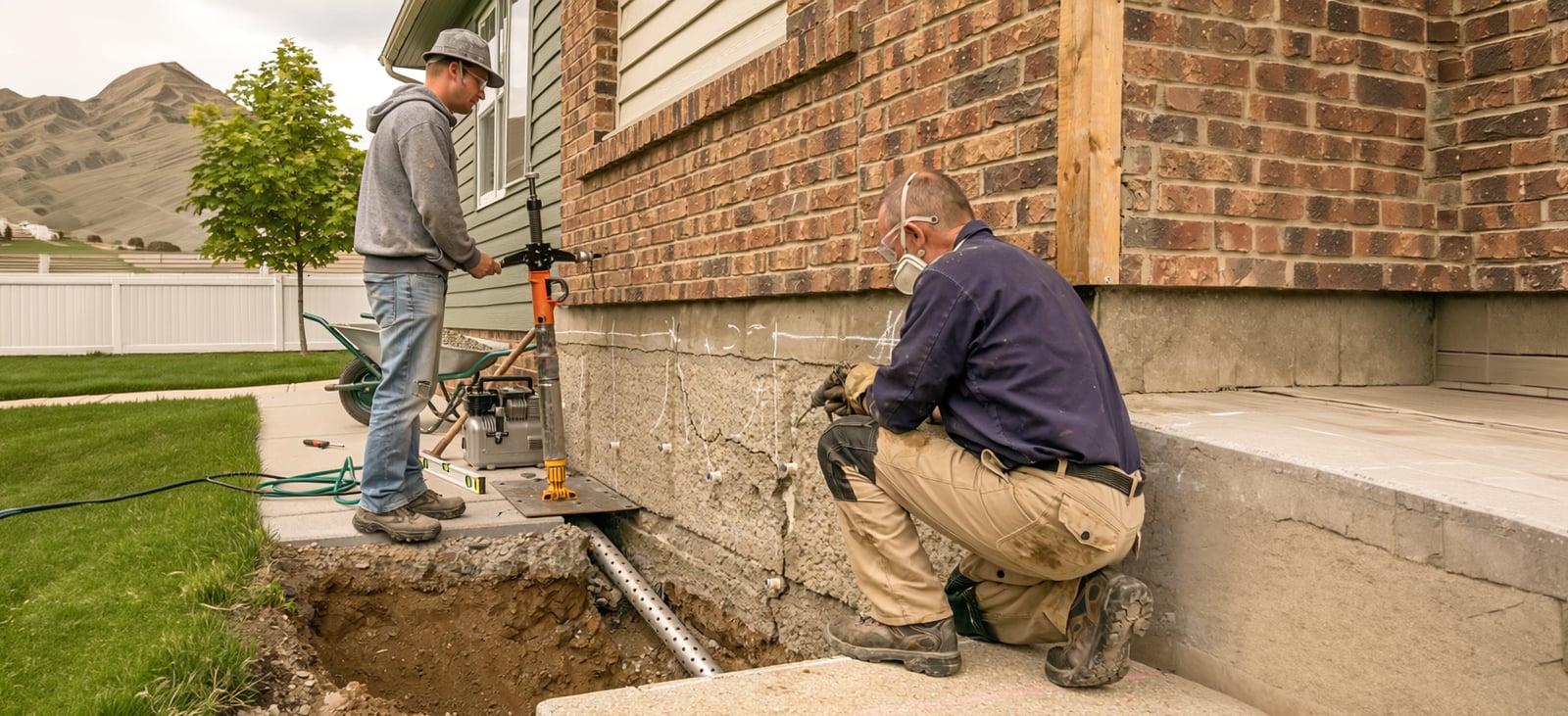 Ram Jack, by American Leveling work photo