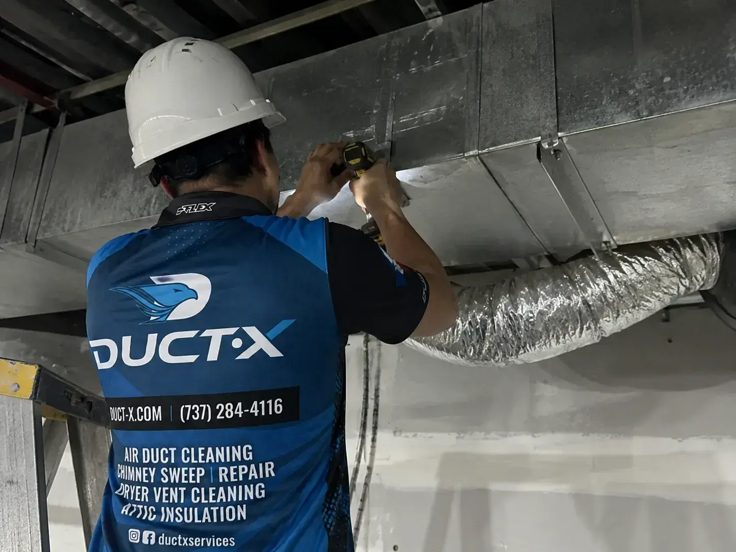 Duct X - Air Duct Cleaning & Chimney Sweep work photo