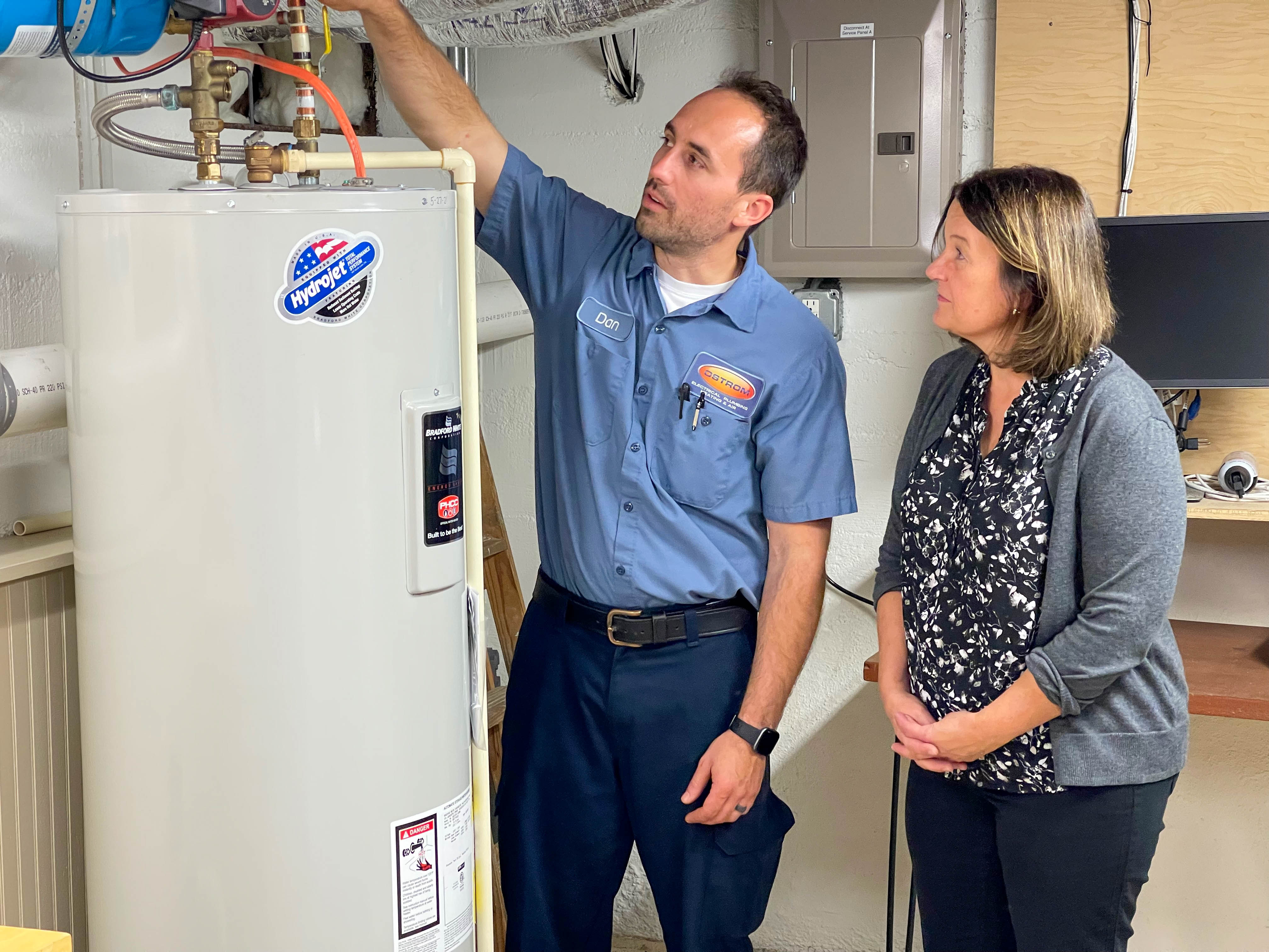 Ostrom Electrical Plumbing Heating & Air work photo