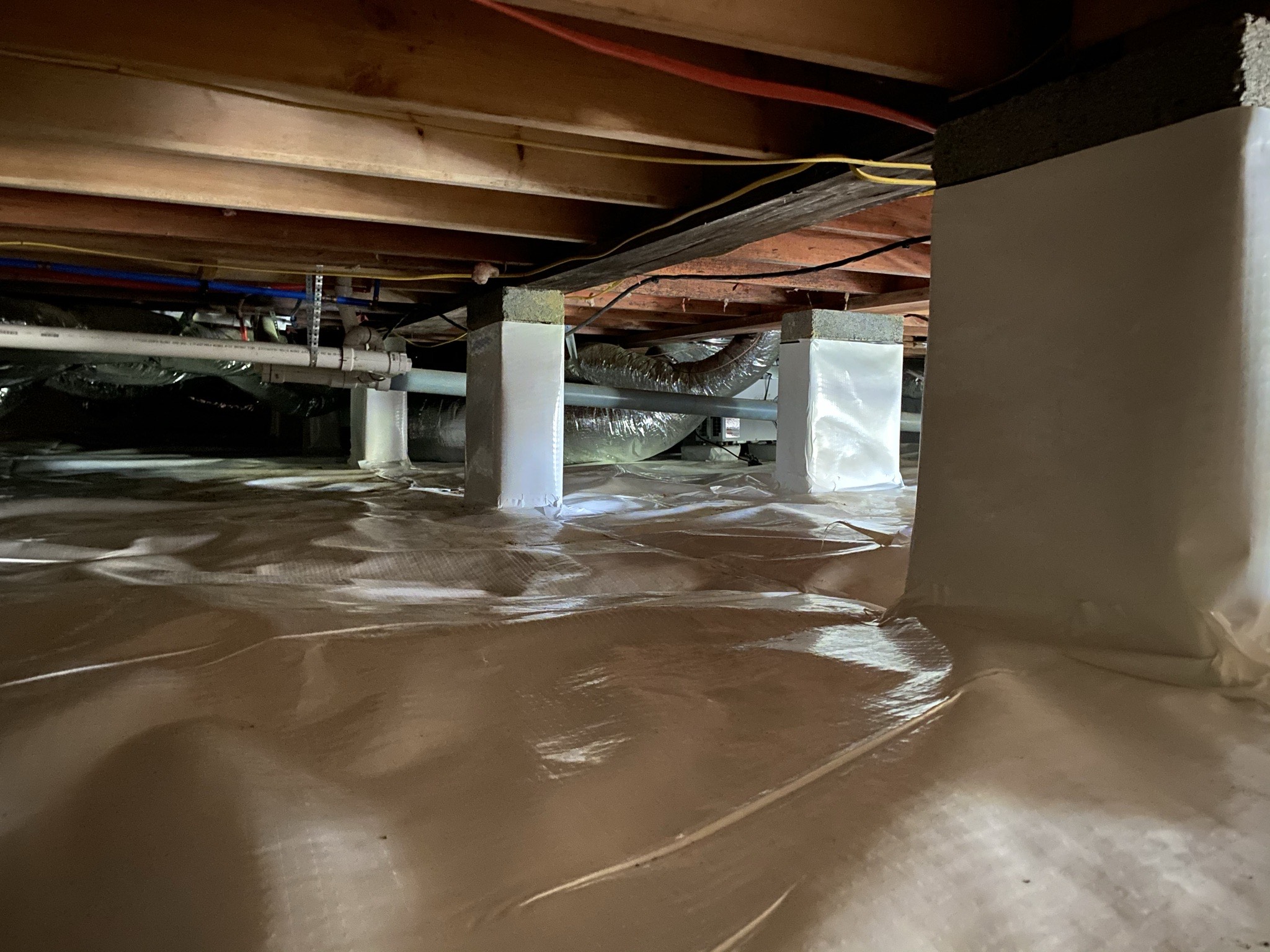 ABC Water Solutions - Asheville Basement and Crawlspace Waterproofing work photo