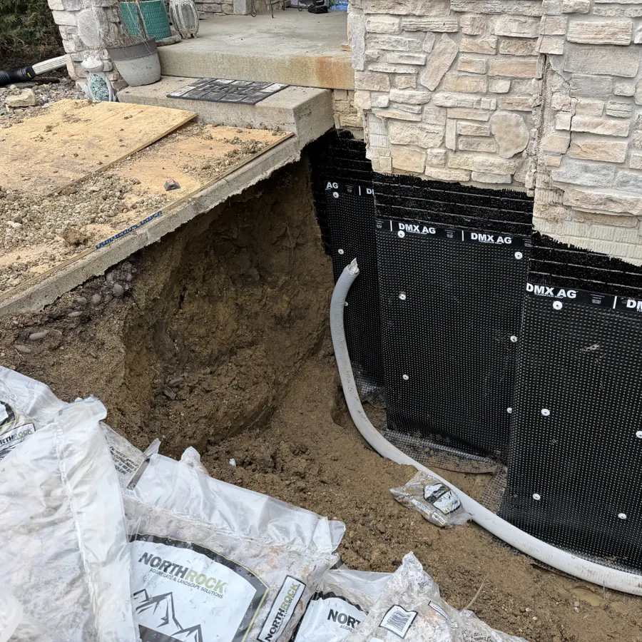 Dry Duck Basement Waterproofing work photo