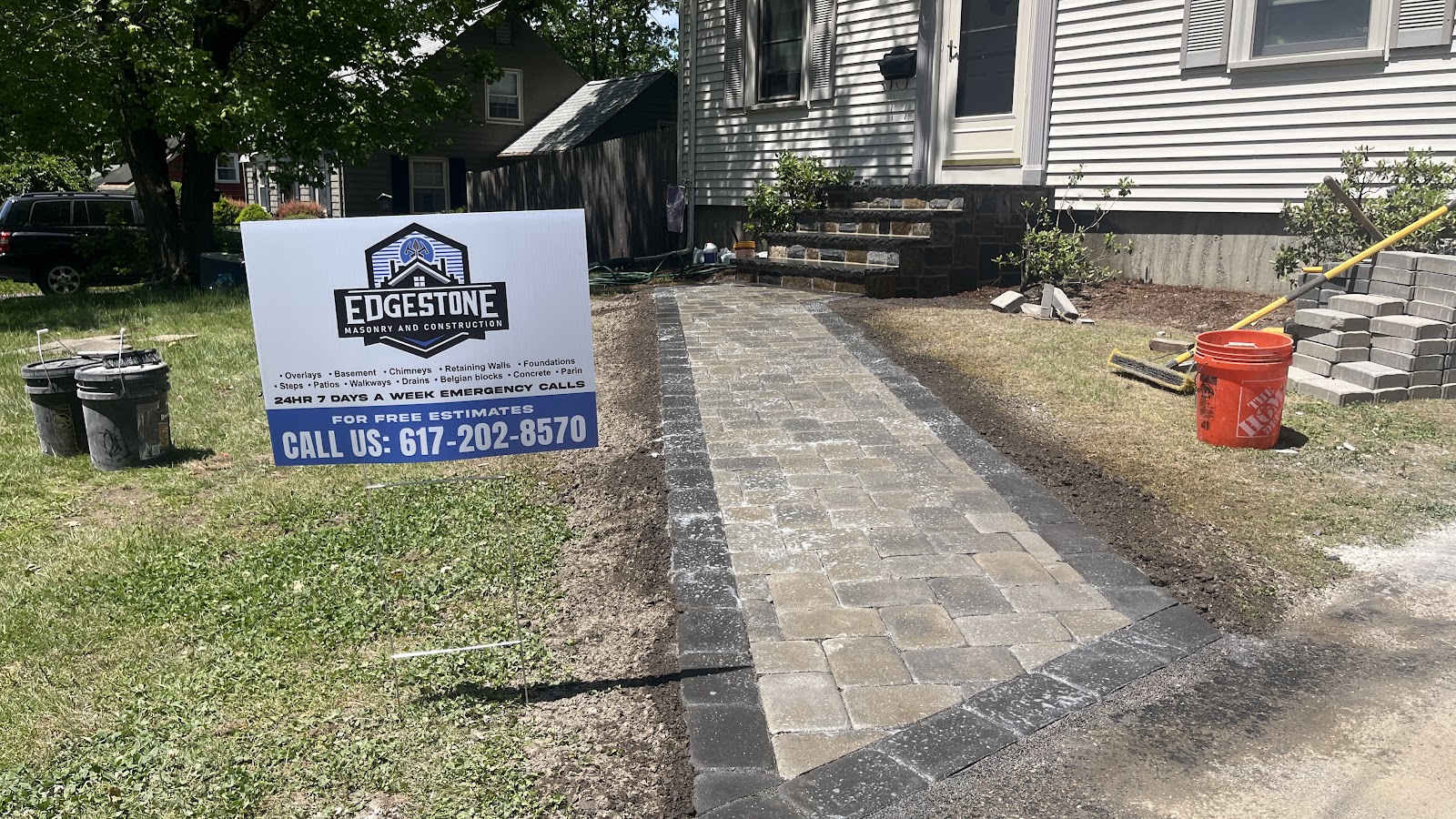 Edgestone masonry and construction work photo