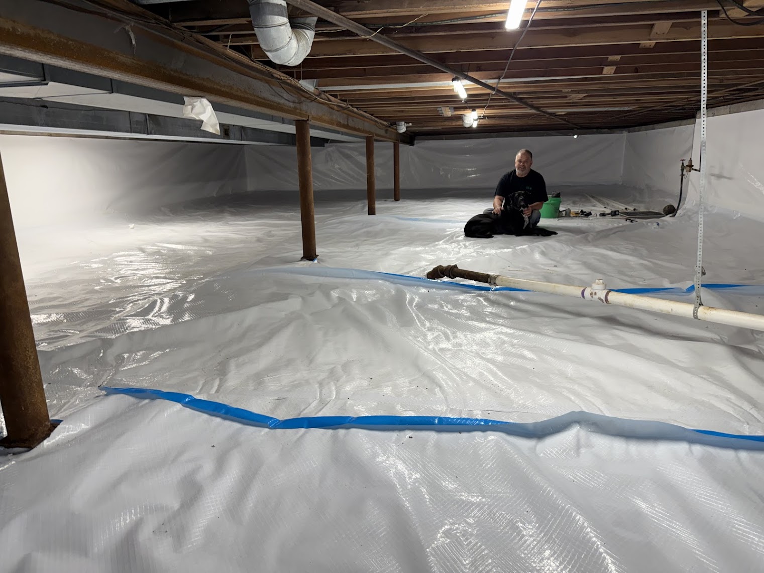 Jon's Dry Basement Foundation Repair work photo