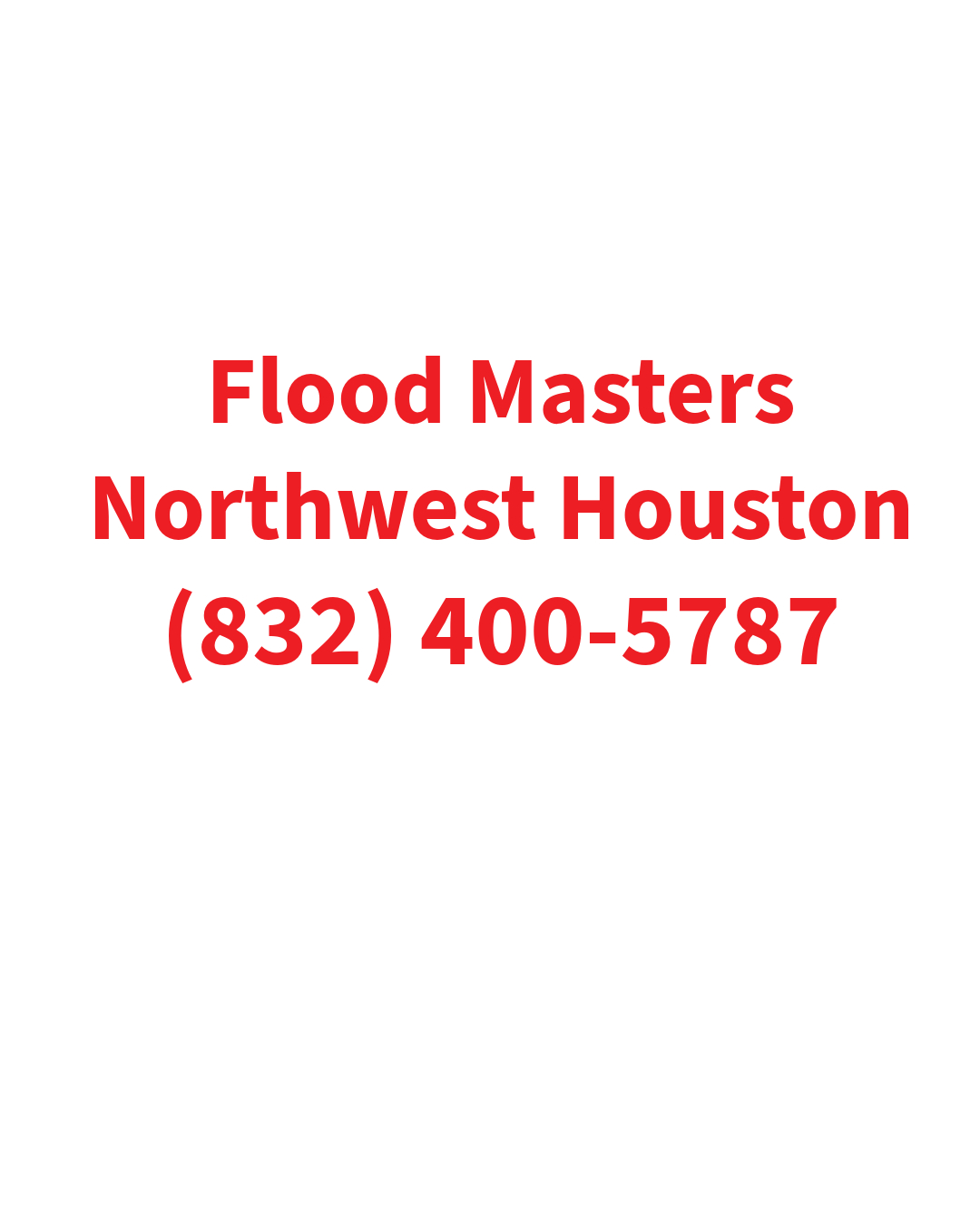Flood Masters Central Northwest work photo