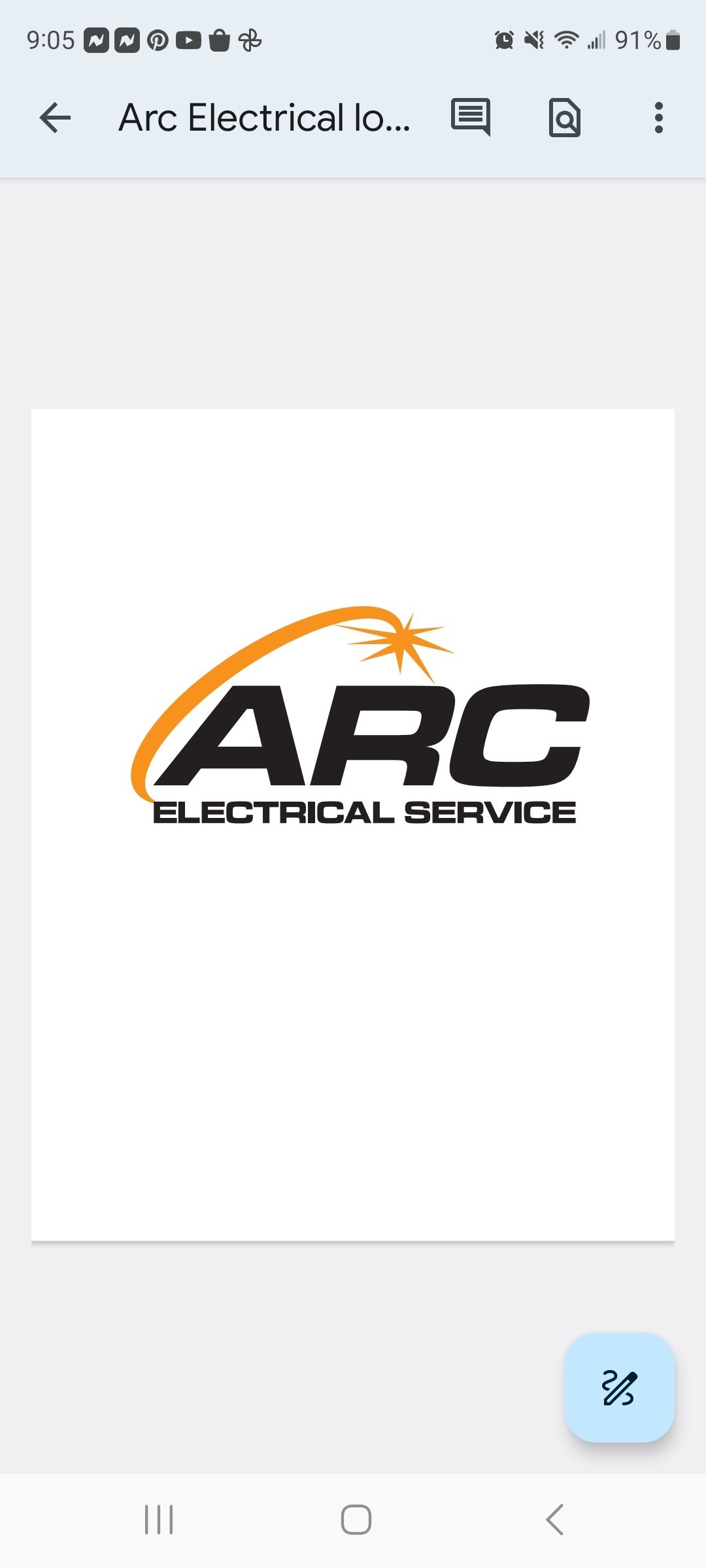 ARC ELECTRIC work photo