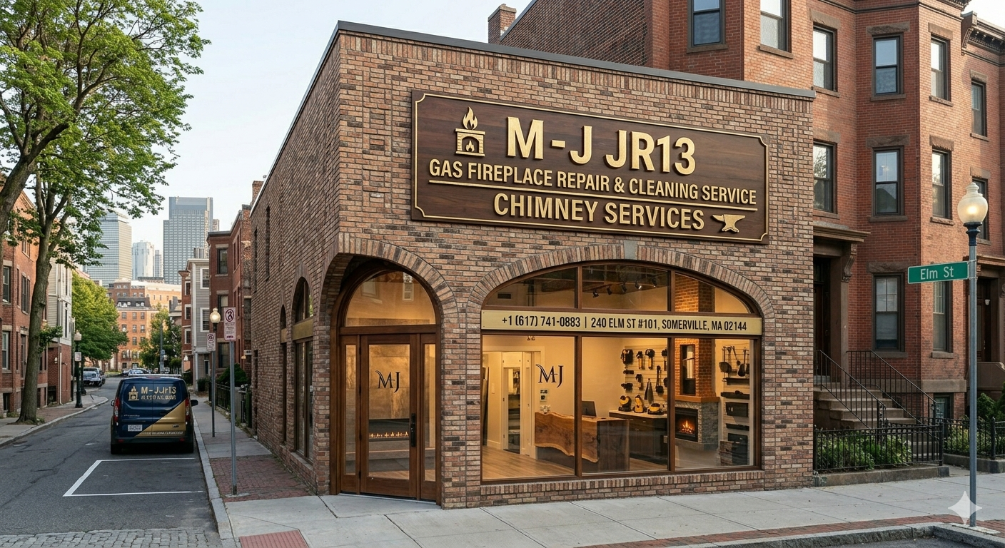 M - J Gas Fireplace Repair and Cleaning Service work photo