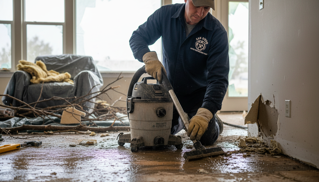 San Diego Water Restoration Pros work photo