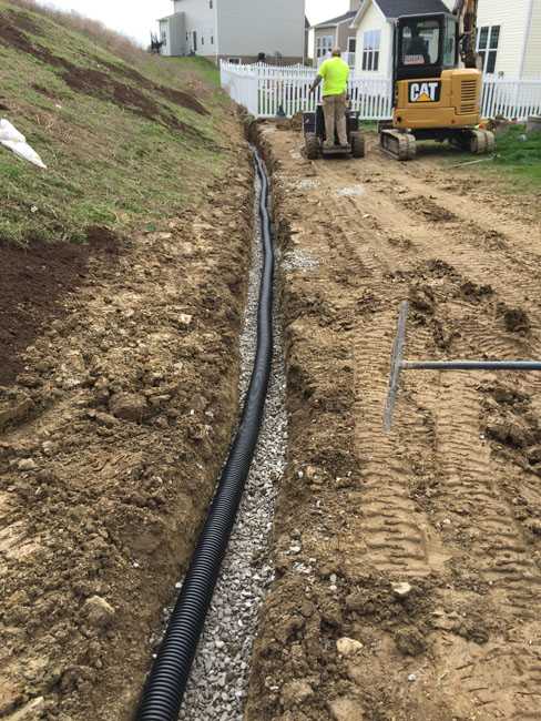Isbir Construction & Landscape Corp. | Pittsburgh French Drains work photo