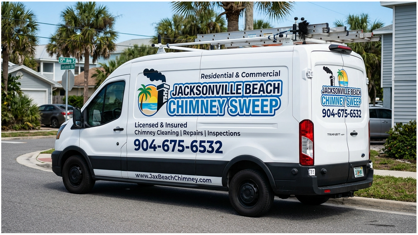 Jacksonville Beach Chimney Sweep work photo