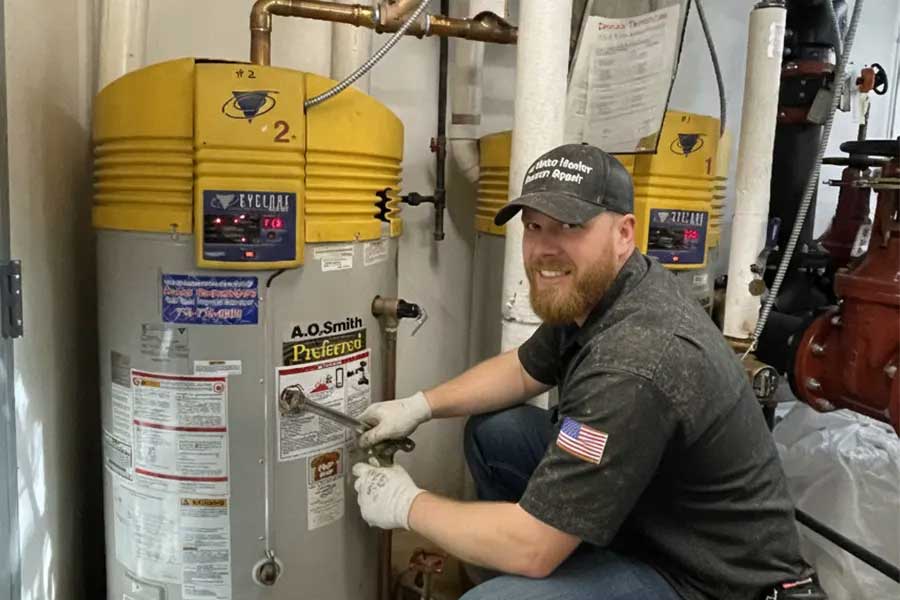 Hot Water Heater Repair Chicago work photo