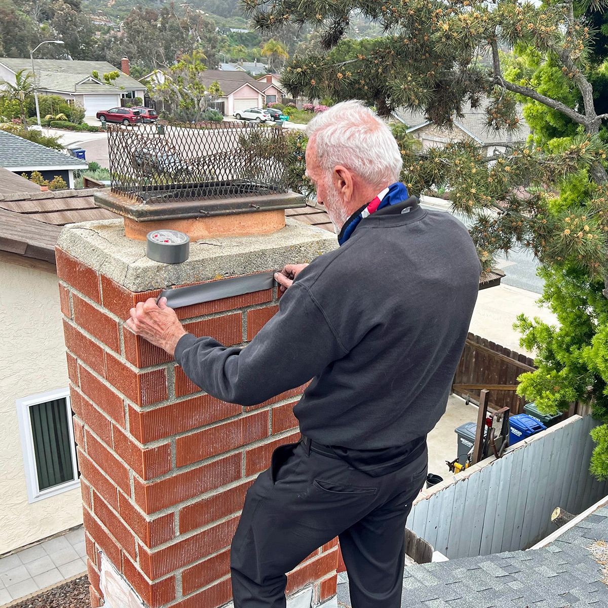 Chimney Sweeps work photo