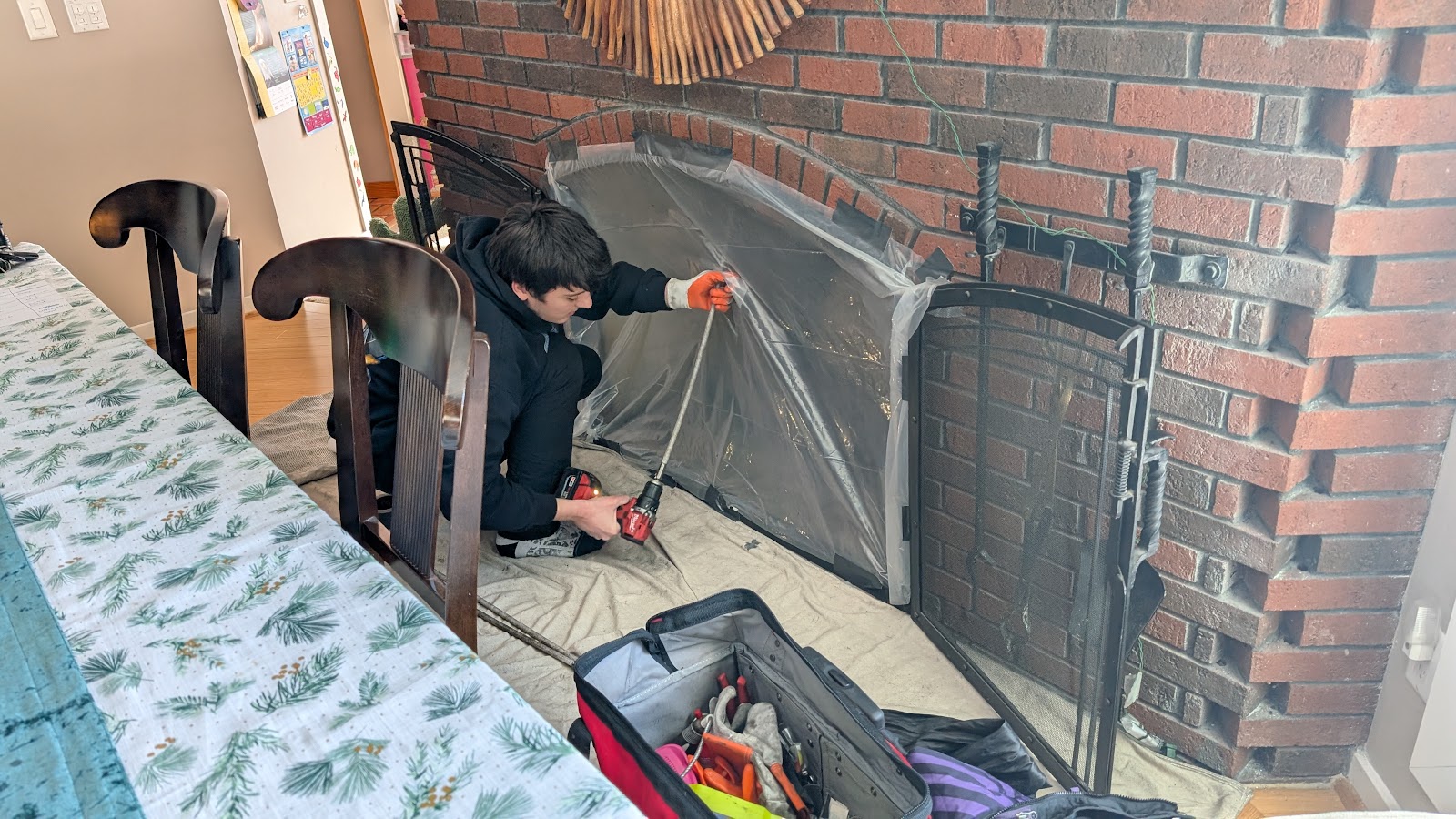 T&K Chimney sweep & repair and Air duct cleaning of Pittsburgh, PA work photo