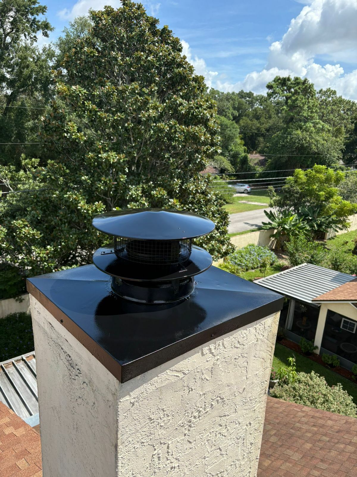 Rustic Spark Chimney Pros work photo