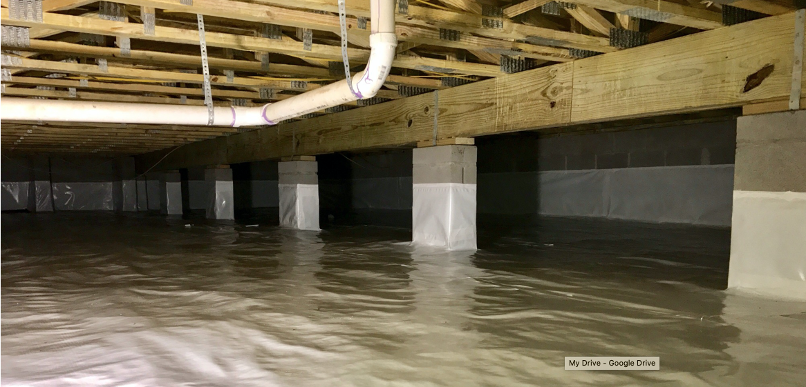 Your Crawlspace Vapor Barrier Systems work photo
