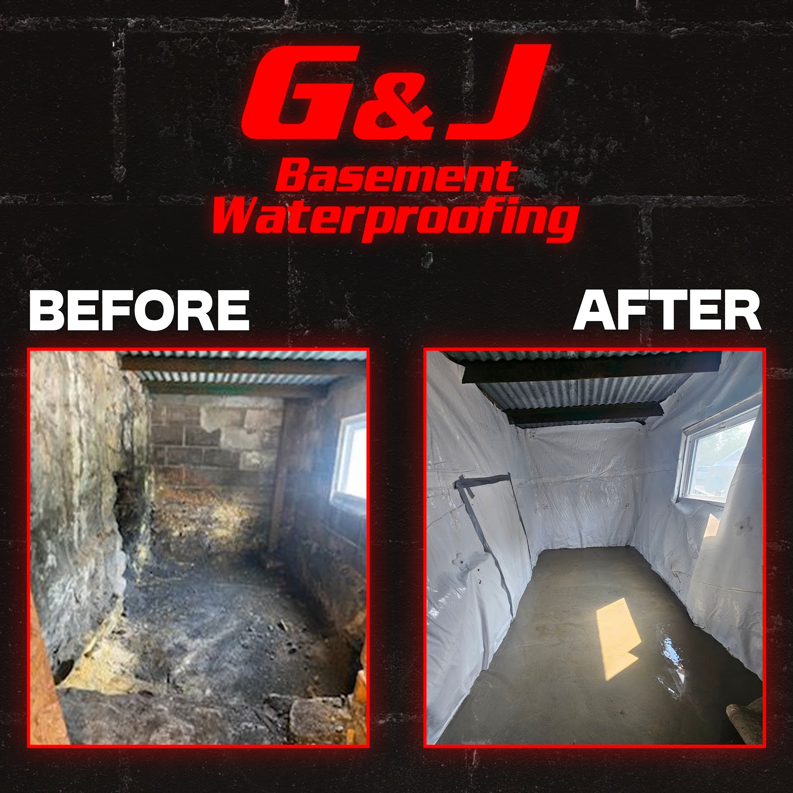 G&J Waterproofing of Cleveland work photo