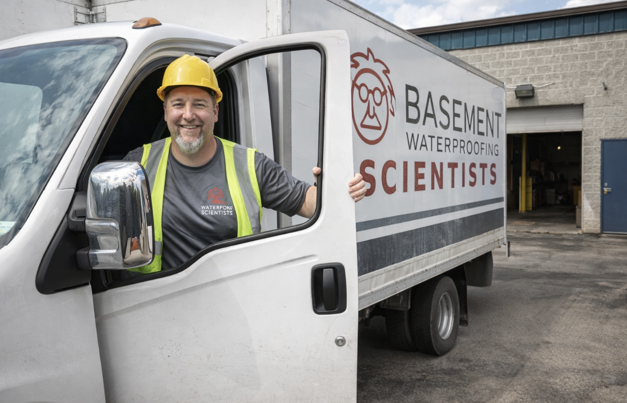 Basement Waterproofing Scientists work photo