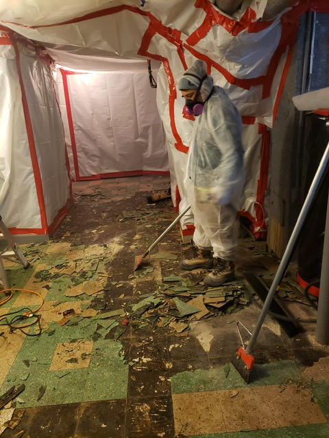 DENZEL ENVIRONMENTAL SERVICES INC. Asbestos removal. work photo