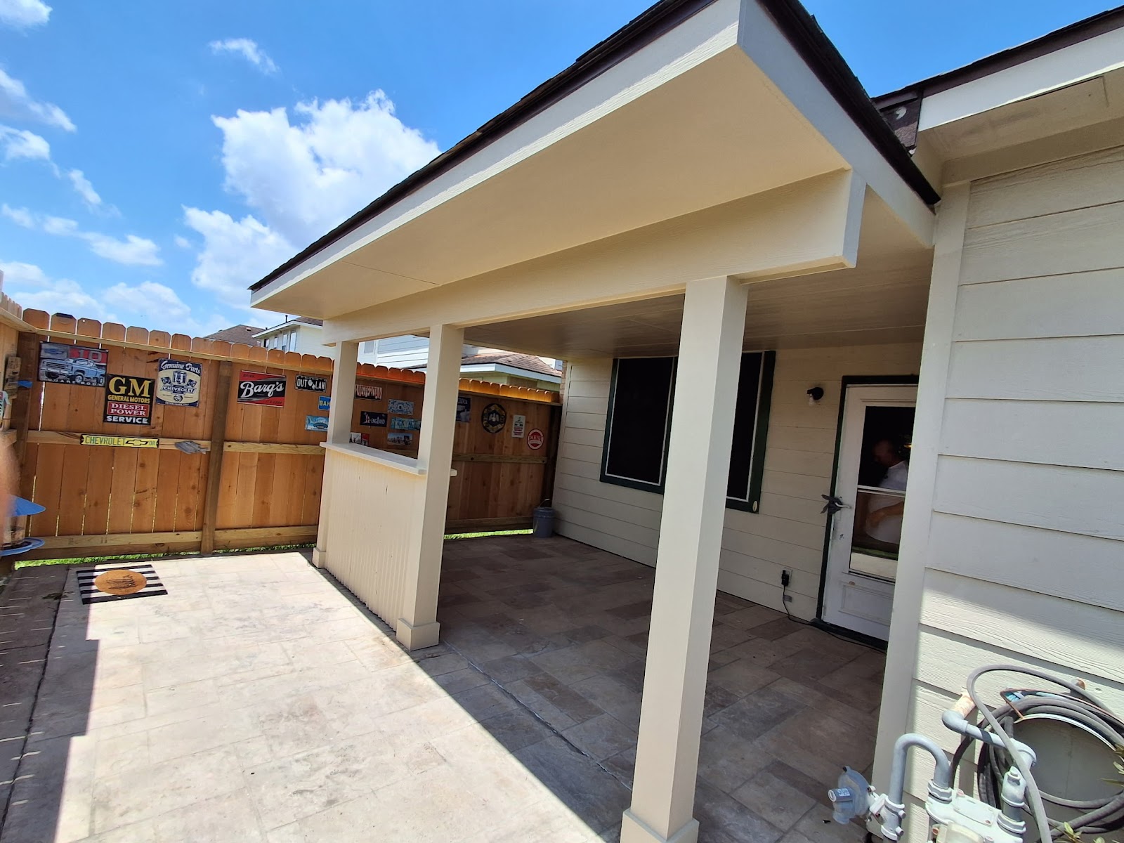 Sugar Land TX Patio Cover Builders work photo