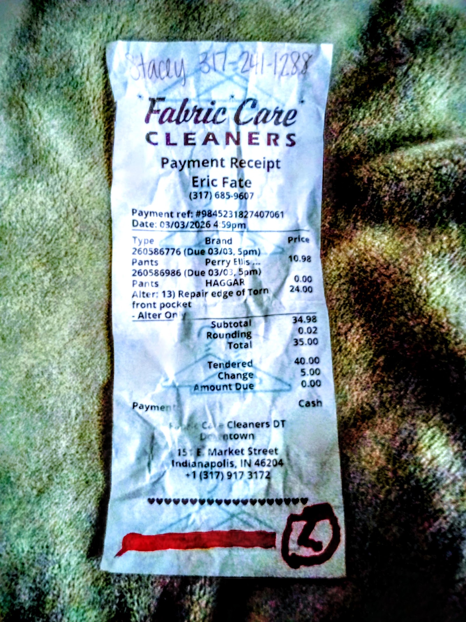 Fabric Care Cleaners work photo